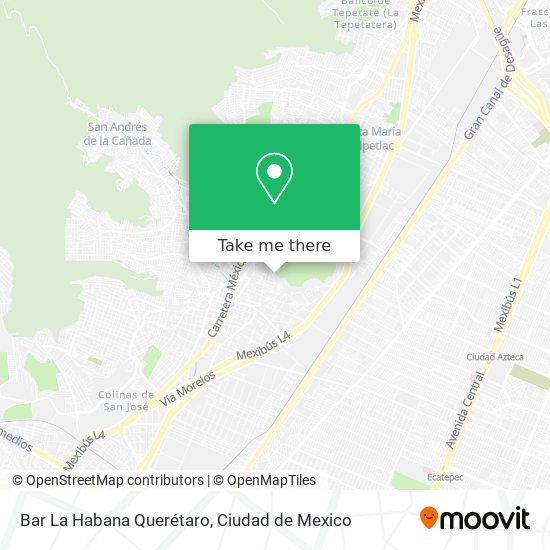 Bar La Habana Querétaro map