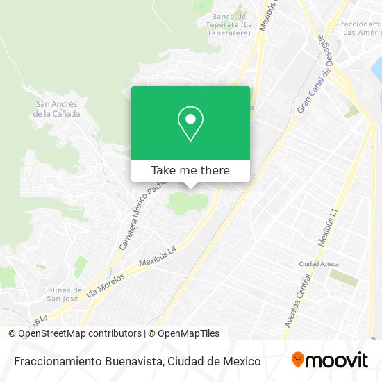 Fraccionamiento Buenavista map