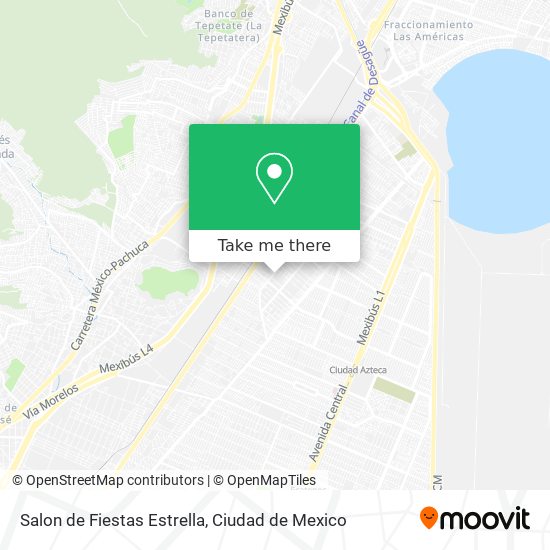 Mapa de Salon de Fiestas Estrella