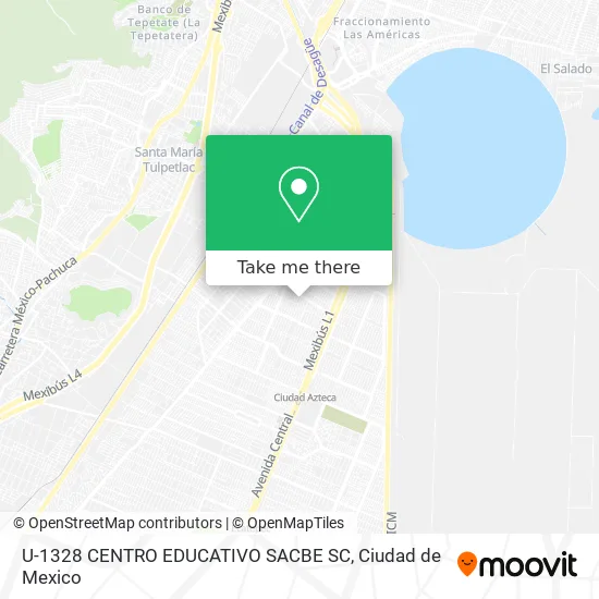Mapa de U-1328 CENTRO EDUCATIVO SACBE SC