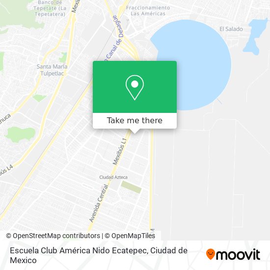 Escuela Club América Nido Ecatepec map