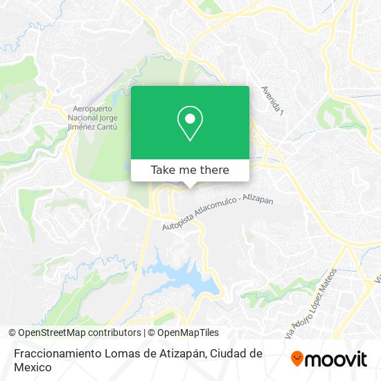 Mapa de Fraccionamiento Lomas de Atizapán