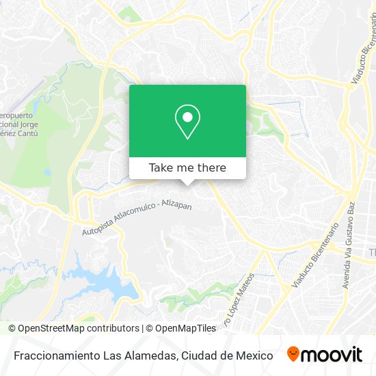 Fraccionamiento Las Alamedas map