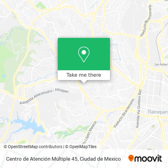 Centro de Atención Múltiple 45 map