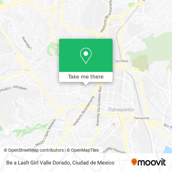 Be a Lash Girl Valle Dorado map