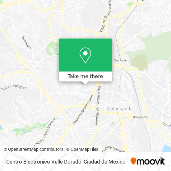 Centro Electronico Valle Dorado map