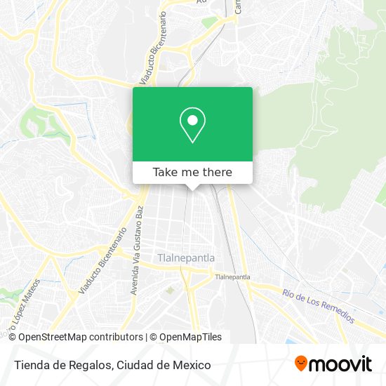 Tienda de Regalos map