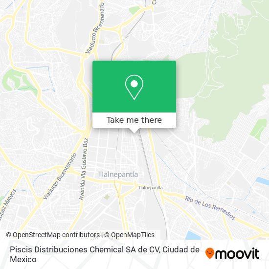 Piscis Distribuciones Chemical SA de CV map