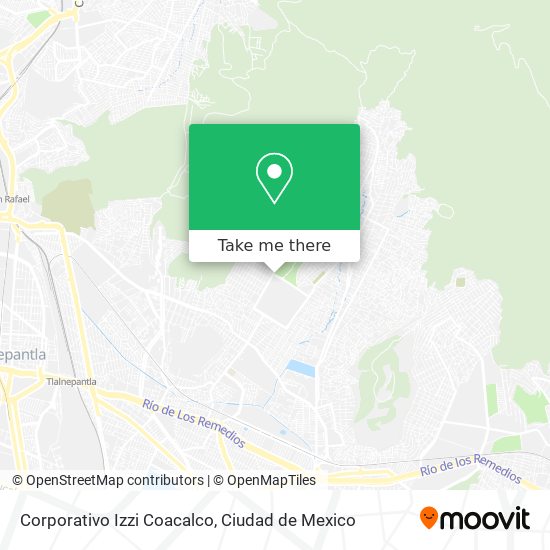 Corporativo Izzi Coacalco map