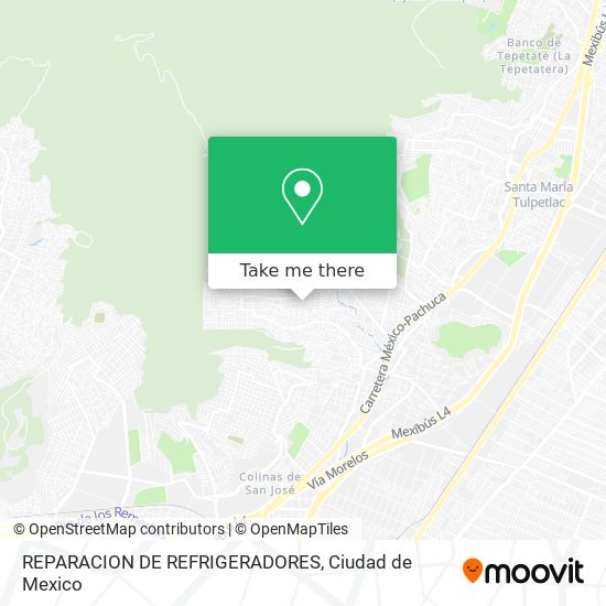 REPARACION DE REFRIGERADORES map