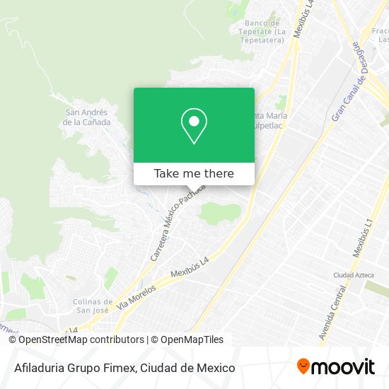 Afiladuria Grupo Fimex map