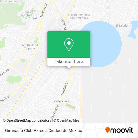 How to get to Gimnasio Club Azteca in Ecatepec De Morelos by Bus or Metro?