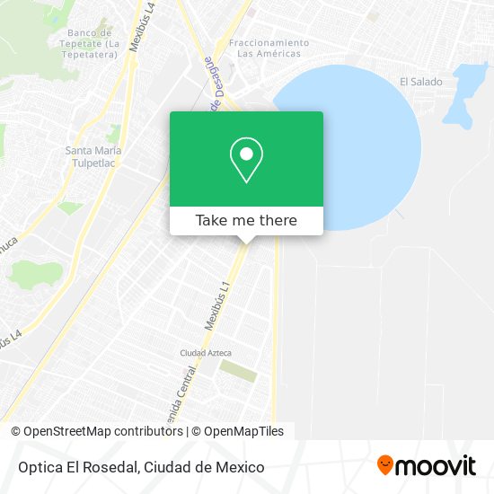 Optica El Rosedal map