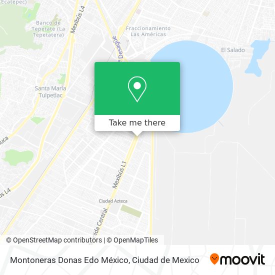 Montoneras Donas Edo México map