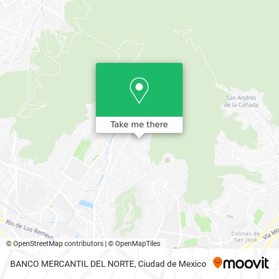 Mapa de BANCO MERCANTIL DEL NORTE