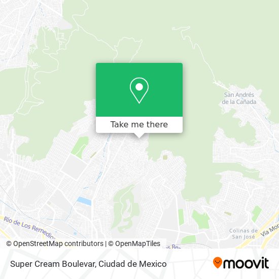 Mapa de Super Cream Boulevar