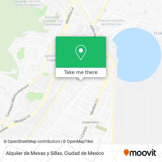 Alquiler de Mesas y Sillas map