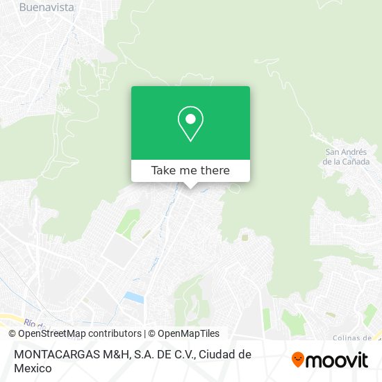 MONTACARGAS M&H, S.A. DE C.V. map