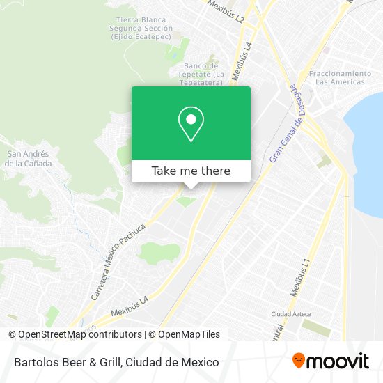 Mapa de Bartolos Beer & Grill