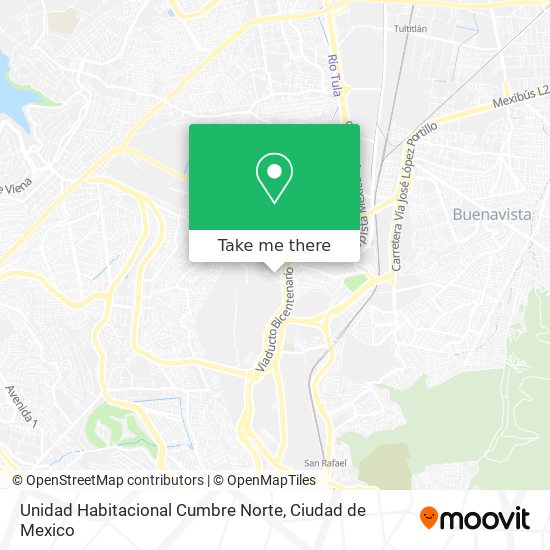 Mapa de Unidad Habitacional Cumbre Norte