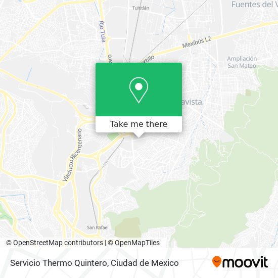 Servicio Thermo Quintero map
