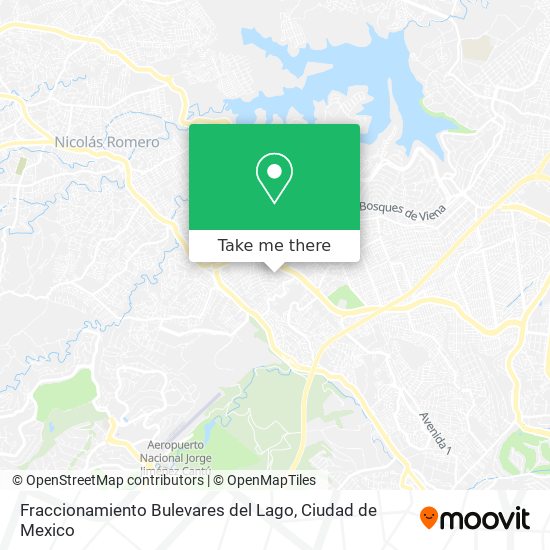 Mapa de Fraccionamiento Bulevares del Lago