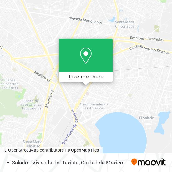 Mapa de El Salado - Vivienda del Taxista