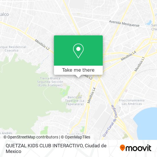 QUETZAL KIDS CLUB INTERACTIVO map