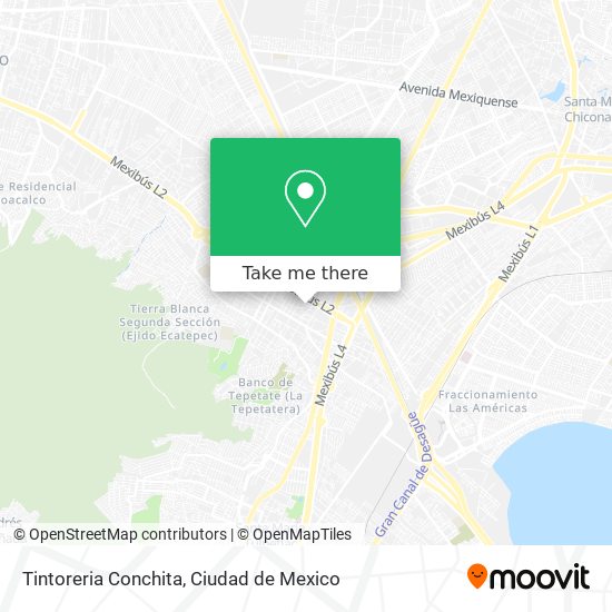 Mapa de Tintoreria Conchita