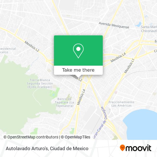 Autolavado Arturo's map