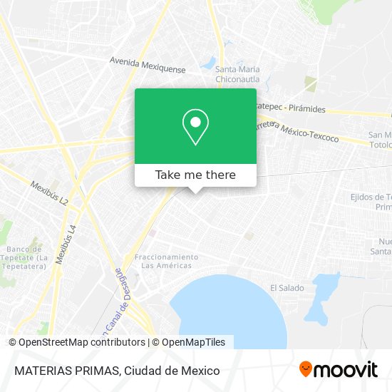 Mapa de MATERIAS PRIMAS