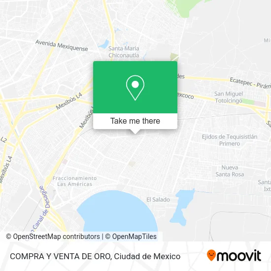 Mapa de COMPRA Y VENTA DE ORO