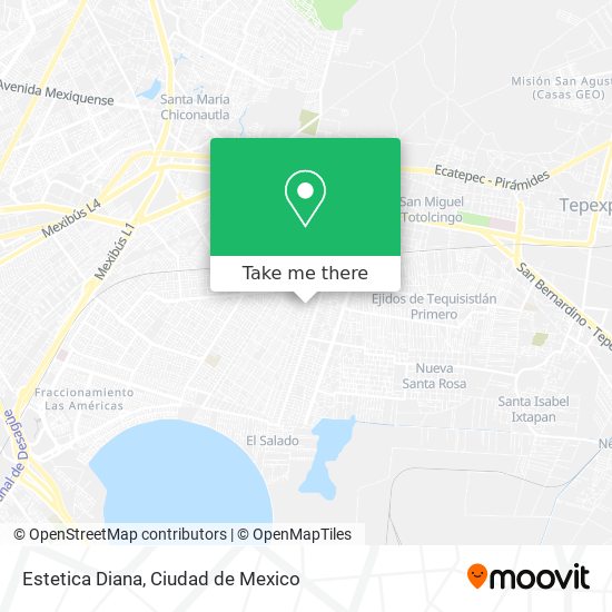 Estetica Diana map