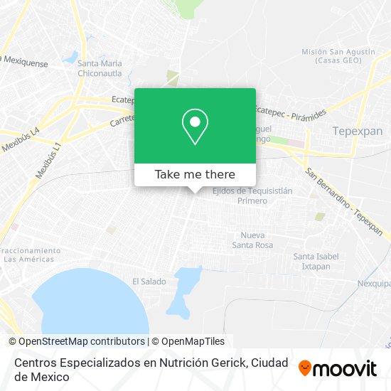 Centros Especializados en Nutrición Gerick map