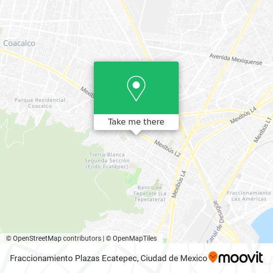 Fraccionamiento Plazas Ecatepec map