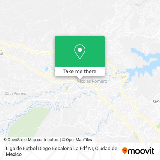 Liga de Fútbol Diego Escalona La Fdf Nr map