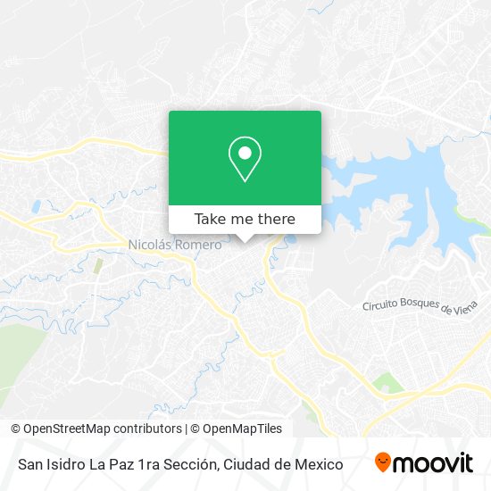 Mapa de San Isidro La Paz 1ra Sección