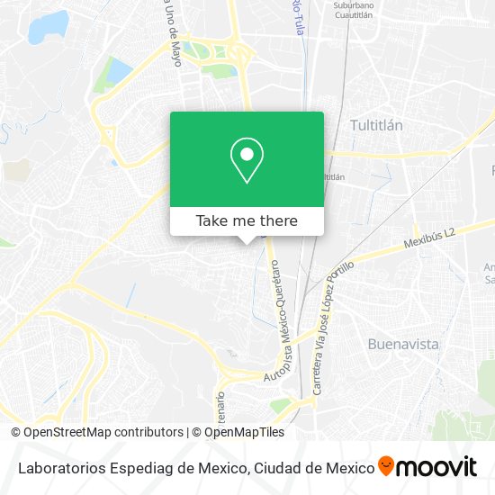 Laboratorios Espediag de Mexico map