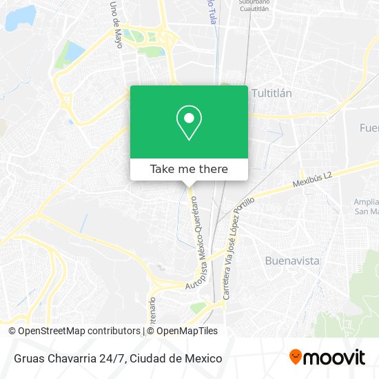 Gruas Chavarria 24/7 map