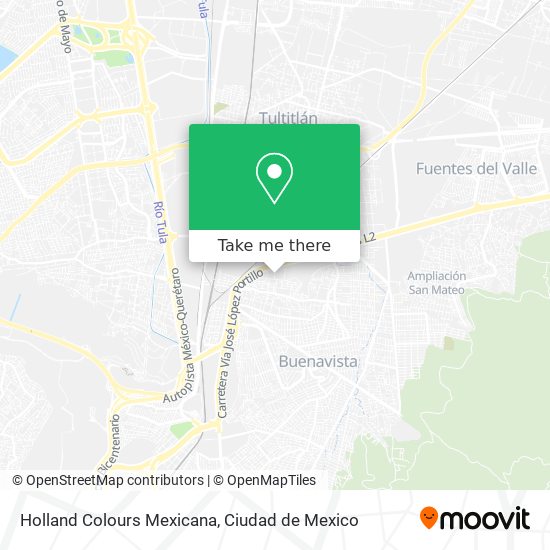 Mapa de Holland Colours Mexicana