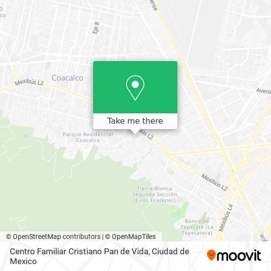 Centro Familiar Cristiano Pan de Vida map