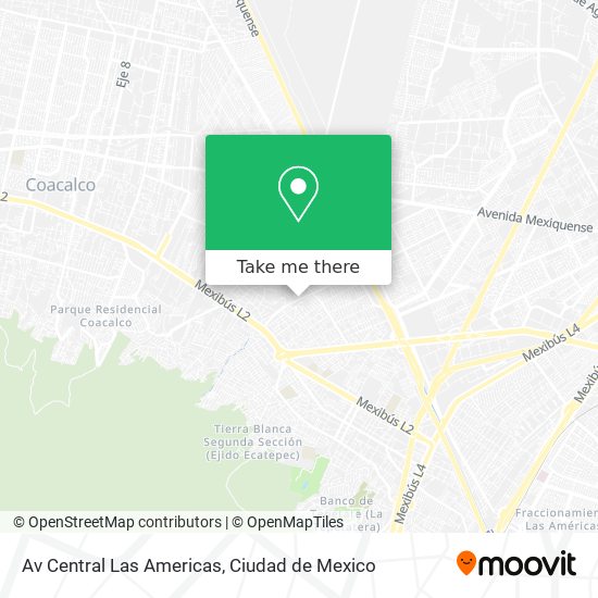 Mapa de Av Central Las Americas