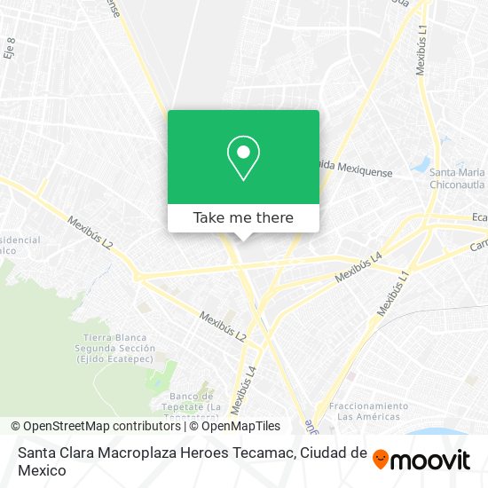 Santa Clara Macroplaza Heroes Tecamac map