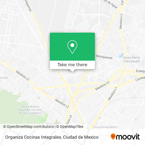 Organiza Cocinas Integrales map