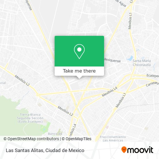Las Santas Alitas map