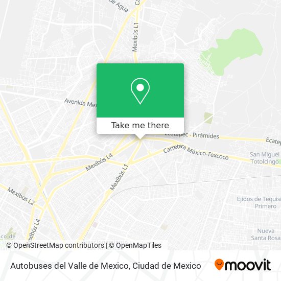 Mapa de Autobuses del Valle de Mexico