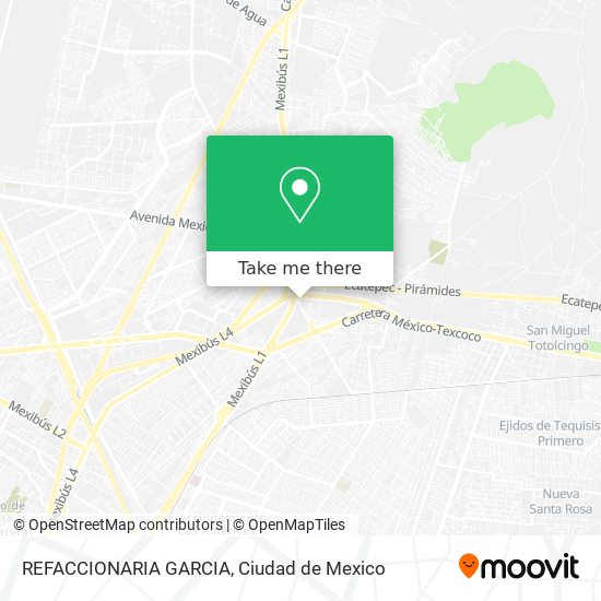 Mapa de REFACCIONARIA GARCIA