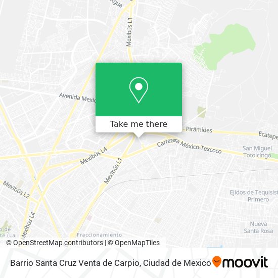 Barrio Santa Cruz Venta de Carpio map