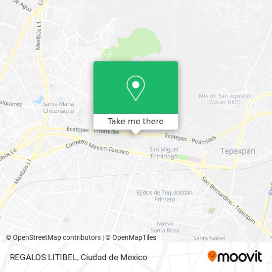 REGALOS LITIBEL map