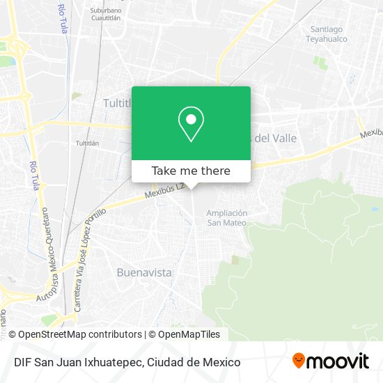 Mapa de DIF San Juan Ixhuatepec